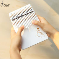 Slade 17 Keys Thumb Piano Kalimba White Solid SINGLE BOARD Pine mbira เครื่องดนตรีคีย์บอร์ดขนาดเล็ก