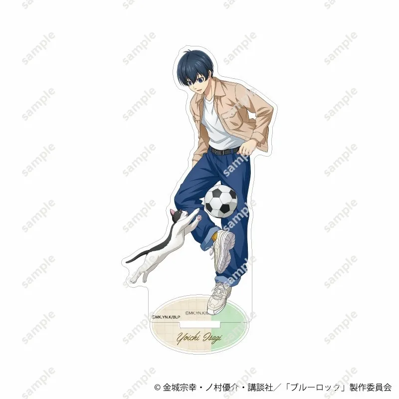 Anime japonês AZUL LOCK Figura Suporte Brinquedos Itoshi Rin Nagi Seishiro Bachira  Meguru Acrílico Em Pé