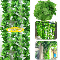 【cw】612X 2M Artificial Plant Fake Green Vine Ivy Plant Silk Leaf Artificial Leaves Festival Wedding Party Home Decoration Wall Hang ！