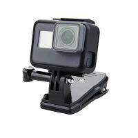 360โรตารีกระเป๋าเป้สะพายหลังหนีบหมวก H Older เมาสำหรับ GoPro ฮีโร่11 10 9 8 7 6 5 Eken Sjcam DJI การกระทำกล้องอุปกรณ์เสริม