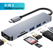 USB C Hub 4K Loại C Để Đầu chuyển HDMI Nhôm 6 Trong 1 Phổ Pd 87W USB 3.0