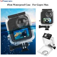 ❈△ Powerwin For GoPro Max 45m Waterproof Housing Underwater Protective Case Shell High Transparency Cover Anti-Shock Dust Scratched