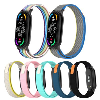 lipika For Mi Band 8 Strap Nylon Loop Replacement Wristband For Xiaomi Mi Band 8 Smart Watch Band Bracelet Correa Breathable Strap
