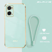 ELAXIS เคสโทรศัพท์มือถือ OPPO ปี A76/A96,เคสซิลิโคน TPU แบบนิ่มชุบโลหะด้วยไฟฟ้า Alif ผสมทั้งหมดเคสกันตกฝาหลังโทรศัพท์มือถือแบบตรงเรียบง่าย