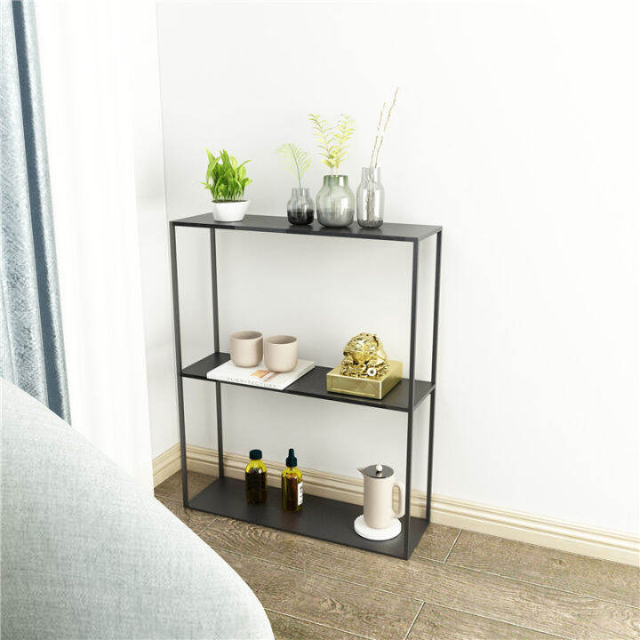 Nordic wrought iron shelf floor storage shelf display shelf multi