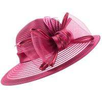 Lawliet Womens Satin Ribbon Sun Summer Hat Church Designer Couture Bridal Kentucky Derby Cap A584