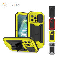 Push Window Type Lens Protection Back cket Case For 13 Mini Pro Max Full Cover For 13 Pro Metal Shockproof Case