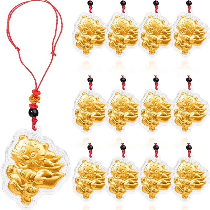 12-red-string-tiger-pendants-2022-tiger-new-year-golden-tiger-statue-pendant-necklace-gift