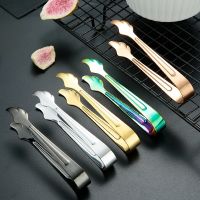 Tea Ice-Cube Stainless Steel Kitchen Accessories Bar Picker Ice Cube Clip Food Serving Tool BBQ Clips
