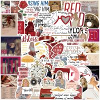10/30/50pcs/set Red Fearless Swift Cartoon Taylor Singer Album Graffiti Stickers for Laptop Phone Diy Luggage Skateboard Kids