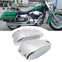 Chrome Motorcycle Left amp; Right Battery Side Fairing Cover Cap For Kawasaki Vulcan VN1500 VN1500N VN1500C 1500 Classic Nomad