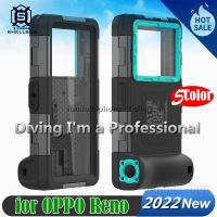 [SHELLBOX]  เคสโทรศัพท์มือถือใสกันน้ําสําหรับ 2023 Upgrade Professional Diving Phone Case For OPPO Reno 10/9/8/7/6/5/4 SE A1 PRO Find X6 X5 X4 X3 A55S A57 K9S K9 5Z A74 F19 A94 A15S A32 Cases 15M Underwater Waterproof case