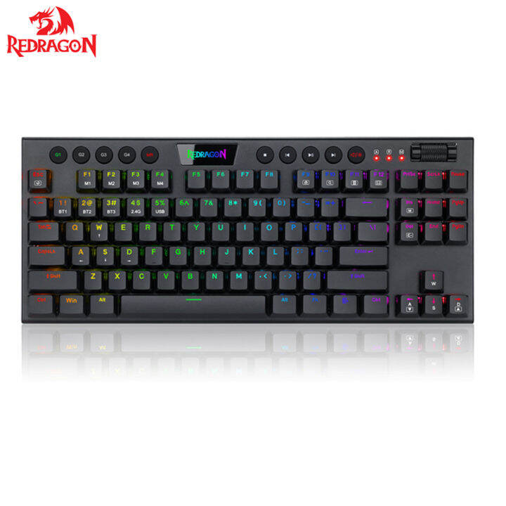 Redragon K621 Horus Wireless RGB Mechanical Keyboard 5.0 BT2.4 GhzWired ...