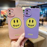 เคสโทรศัพท์มือถือสกรีนลายหน้ายิ้มDREW แบบนิ่ม พิมพ์ลาย สำหรับ iPhone 11 pro max xs max xr 12 mini 7 plus 12 pro max 13 13pro 13prm#437