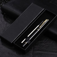 Luxury Metal Sign Pens with Gift Box Classic Business Gel Pen 0.5mm Black Ink Ballpoint Office School Supplies Stationery