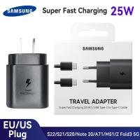 № Original Samsung 25W Usb Type C Super Fast Charger Pd Wall Power Adapter S22 S21 S20 FE S20 M51 A90 Note10 Z Fold 3 Cargador