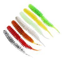 【hot】♗㍿ 10pcs/Lot Worm Soft Fishing Lures Jig Wobblers 60mm 1.3g Shrimp Additive Silicone Artificial Baits Bass Carp Pesca Tackle