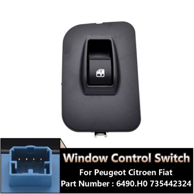 ☢☋ 735461282 735442324 For Citroen Nemo Peugeot Bipper Fiat High Quality Electric Window Control Switch Button 6490.H0 Auto Parts