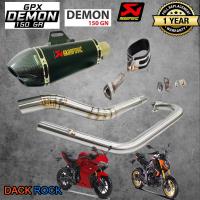 ท่อdemon150gn ท่อdemon150gr ท่อgpx ท่อakrapovic shorty 2รู เคฟล่า ท่อแต่งdemon150gn ท่อแต่งdemon150gr เสียง แน่น นุ่ม ทุ้ม ไม่แต่งในรอบสูง ระบายความร้อนได้ดี ตรงรุ่