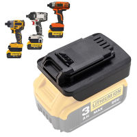 ตัวแปลงอะแดปเตอร์สำหรับ Dewalt 18V 20V แปลงเป็นสีดำและฉูดฉาดพอร์เตอร์-เครื่องมือไฟฟ้าแบตเตอรี่สายเคเบิลสแตนลีย์