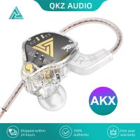 QKZ หูฟังหูฟัง HIFI ตรวจวัดไข้ระบบเบสลึก3.5มม.,หูฟังตัดเสียงรบกวนสำหรับเล่นกีฬา