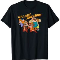 Adult T-Shirt ChipNDale Rescue Rangers Group Shot Lets Fight T-Shirt Fashion Clothing Tops