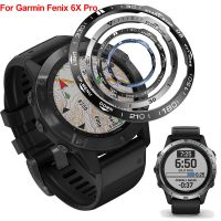 ↂ✹ Metalowa osłona zewnętrzna osłona pierścienia wybierania skala prędkości Tachymeter Case dla Garmin fenix 6X/6X Pro/6X szafirowe akcesoria ochronne