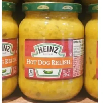 Heinz Hot Dog Relish Glass Jar