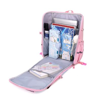 High-end MUJI original Primary school students trolley school bag dual-purpose boys and girls grades 1-23-6 large-capacity load-reducing ridge protection drag box for climbing stairs