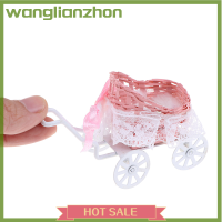 Wanglianzhon ของเล่น1ชิ้นรถเข็นเด็กอุปกรณ์ตุ๊กตาโมเดลบ้าน1:12บ้านตุ๊กตา