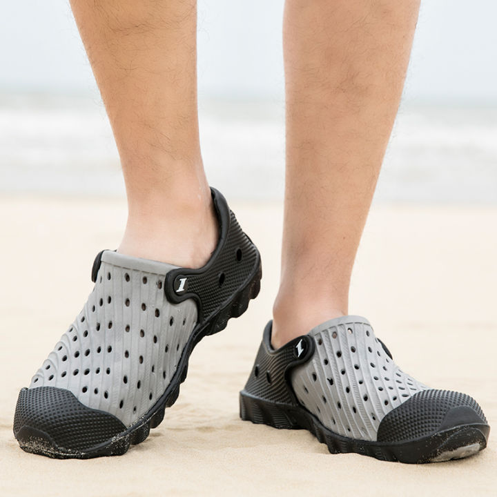 รองเท้าแตะผู้ชาย-นุ่มสบาย-กันแสงแดด-ปกป้องเท้าจากการกระแทกใดๆ-พิเศษ-ไม่มีกลิ่นและเหงื่อ