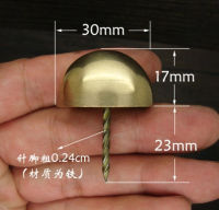 A022 Hardware accessories Chinese antique copper nail pure 5cm door accessories decorative bubble nails drum copper nails 30mm