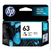 HP 63 Tri-color Original Ink Cartridge (F6U61AA) ใช้กับพริ้นเตอร์ HP DeskJet 1112, 2132