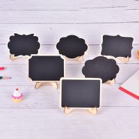 New Mini Wooden Whiteboard Message Chalkboard Small Notice Blackboard Stand Home Decor Craft Message Board Ornaments