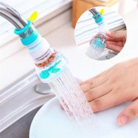 Faucet Splash-proof Head Kitchen Water Purification Filter Retractable Rotating with Medical Stone Water-saving Faucet Tap