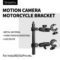 Motorcycle Bike Invisible Selfie Stick Monopod Handlebar Mount Bracket for GoPro Max 11 10 DJI Insta360One X2 X3 R Accessories