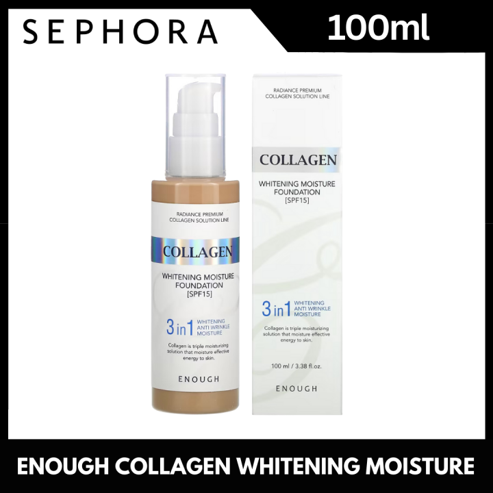Enough, Collagen, Whitening Moisture Foundation, SPF 15, #21, 3.38 fl ...