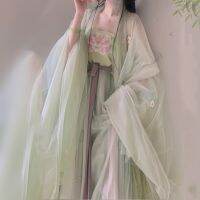 ชุด Hanfu โบราณแบบดั้งเดิมผู้หญิงจีนเครื่องแต่งกายคอสเพลย์ฤดูร้อนแขนใหญ่สไตล์ฮั่นฝูสูทบุรุษทรงใหญ่2XL 2023