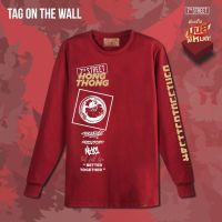 เสื้อยืดแขนยาว 7thStreet​ ลายTang on the wall  รุ่น LTOW  ของแท้100%  พร้อมส่ง 2 สี