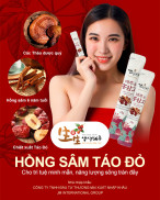 CHIẾT XUẤT HỒNG SÂM TÁO ĐỎ LINH CHI HÀN QUỐC 30 gói 13ml