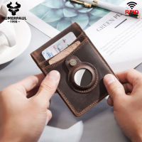 Anti -Thef Credit Card Holder With Elastic Ribbon Cash Holder Rfid Blocking ID Purse Bifold Men Slim Money Bag For Male AirTag