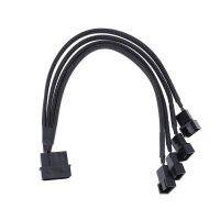 （A TOOT）27ซม. 4PinMolex ถึง4พอร์ต3pin/ 4PinSupply Plug Cooler CoolingAdapterCable Splitter สำหรับ PCCase