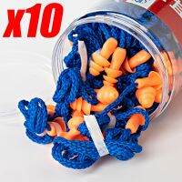 1/5/10Pairs Noise Cancelling Ear Plugs Silicone Corded Ear Plugs Ears Protector Reusable Anti-Noise Earplugs Headwear Earmuff