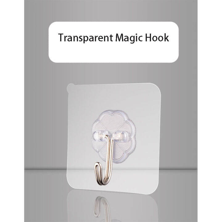 🔥SG READY STOCK🔥Magic Hooks For Wall Stick On Without Drilling PVC