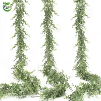 Artificial Eucalyptus Garland Rattan DIY Wedding Arch Wall Background Decoration for Home Garden Ivy Hanging Green Fake Plants