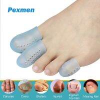 ↂ✧ Pexmen 2Pcs Soft Gel Toe Protectors Toe Caps Sleeves Prevent Pain Relief for Corns Blisters and Missing or Ingrown Toenails