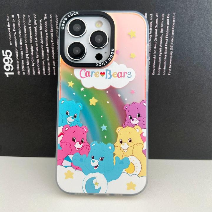 สำหรับ-oppo-เคสเลเซอร์การ์ตูนหมีสายรุ้งสำหรับ-for-oppo-a76-96-74-95-f19-4g-a5s-7-12-a57-77s-a54-a53-33-32-2020-a5a9-a3sa12e-a31-a8-a17k-a16s-a15s