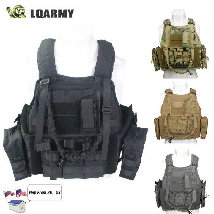 600D Military Tactical Vest Sniper Chest Rig Airsoft Vest Armor Vest Gear Plate Carrier Load