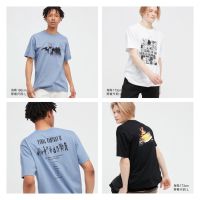 Uniqllo  เสื้อยืดแขนสั้น พิมพ์ลาย Final Fantasy สําหรับผู้ชาย (Final Fantasy-Xiv) 087 q