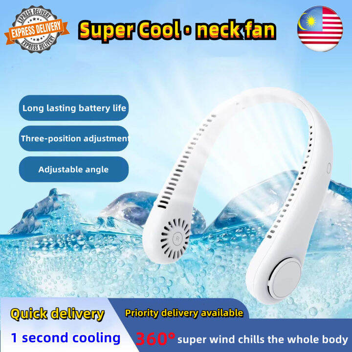 yichon neck fan 8000mAh portable neck fan cooler outdoor leafless fan ...